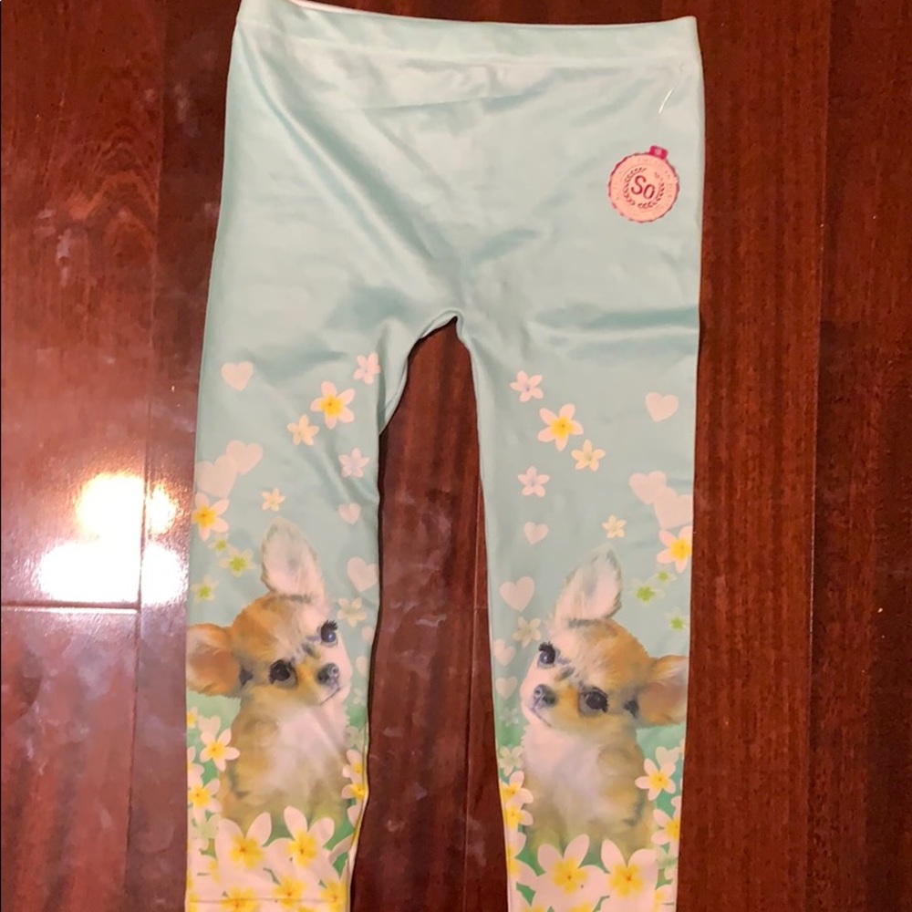 Girl’s puppy leggings (Brand new, with tags)